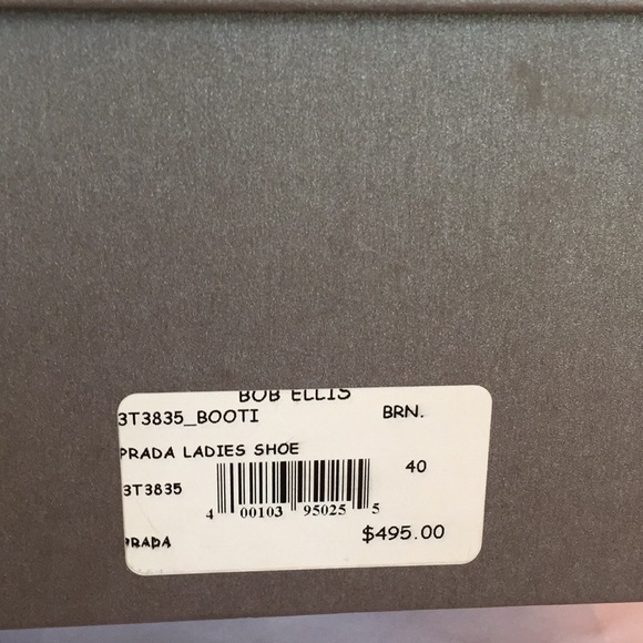 Prada- chocolate brown suede - Picture 3 of 4